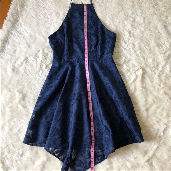 Keepsake the Label Dress Embroidered Organza Jacquard Navy M - Picture 12 of 13